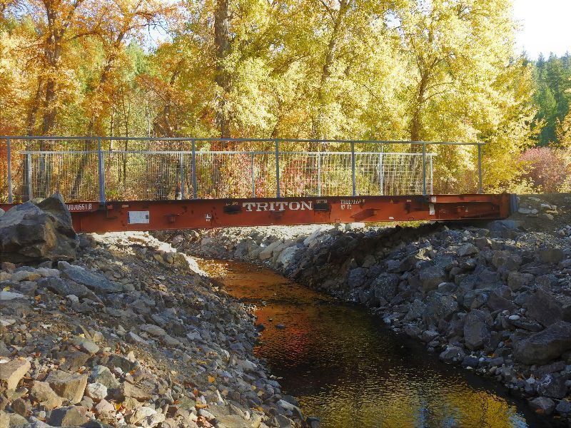 Bridge deck across West Deer Creek